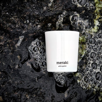 Meraki White Garden Scented Candle, 3 of 7