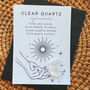 Cleansing Clear Quartz Moon Crystal With Gift Message, thumbnail 3 of 3