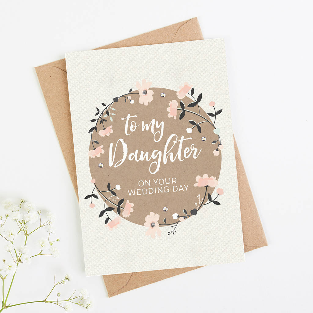 Daughter Wedding Day Card By Norma Dorothy 