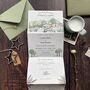 Venue Wedding Invitation Custom Illustration, thumbnail 10 of 12