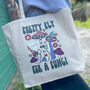 Fly For A Fungi Mushroom Cotton Canvas Tote Bag, thumbnail 1 of 2