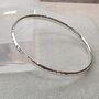 Sterling Silver Bangle With Hammered Finish, thumbnail 1 of 6