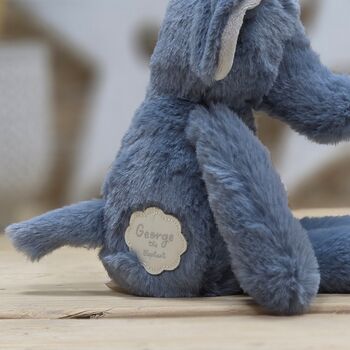 George The Long Leg Blue Elephant Soft Toy, 3 of 3