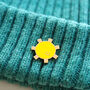 Sunshine Enamel Pin Brooch, thumbnail 3 of 9
