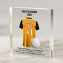 Personalised Golf Coach Shirt Acrylic Block Gift, thumbnail 1 of 4