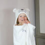 Personalised Hooded Baby Bath Towel Bear, thumbnail 11 of 12
