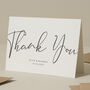 Modern Personalised Thank You Card, thumbnail 1 of 4