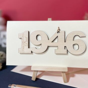 Personalised 80th Birthday 1946 Year Card, 6 of 11