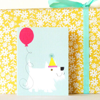 Westie Dog Mini Greetings Card, 3 of 5