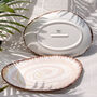 White Large Oval Serving Plate, thumbnail 1 of 4