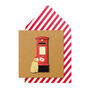 Handmade Christmas Letterbox Personalised Greeting Card, thumbnail 1 of 4