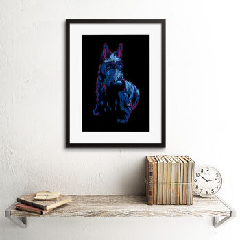 Dog Lover Scottish Terrier Scottie Puppy Art Print, 2 of 3