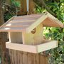 Traditional Hanging Wooden Bird Feeder, thumbnail 2 of 2