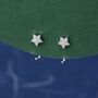 Star Huggie Hoop Earrings In Sterling Silver, thumbnail 3 of 11