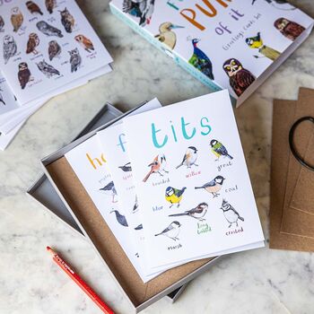 Boxed Set Of Eight Bird Pun Cards, 3 of 6