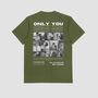 Only You Personalised Couple Matching Tee | Personalised Photo And Text | Monochrome, thumbnail 9 of 12