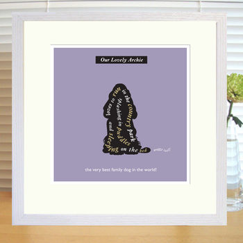 Personalised Cocker Spaniel Lover's Print With Mount, 3 of 4