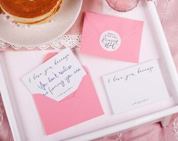 12 Reasons Why I Love You Notes With Mini Envelopes, 2 of 8