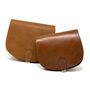 Sam Leather Saddle Bag Crossbody Shoulder Handmade Full Grain, thumbnail 6 of 12