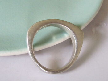 Infinity Sterling Silver Bar Ring, 2 of 5