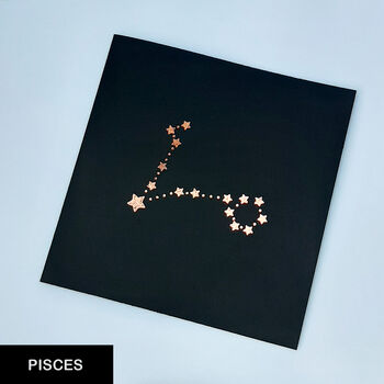 Happy Birthday Astrology Constellation Card Hand Made, 12 of 12