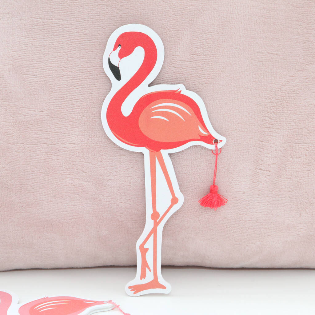 Pink Flamingo Emery Board With Tassel, Two Colourways, 1 of 2