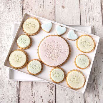 Personalised Better Than Flowers Iced Biscuits 12, 2 of 4