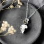Sterling Silver Double Blossom Necklace, thumbnail 2 of 5