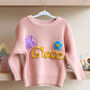 Personalised Name Knitted Cotton Jumper – Gift For Little Ones, thumbnail 3 of 12
