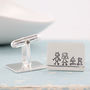 Personalised Cufflinks. Family Portrait Gift For Dad, thumbnail 11 of 12