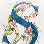 S Is For Sweetpeas Coloured Initial Print, thumbnail 5 of 7