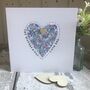 Personalised 1st Mother's Day Fabric Heart Card, thumbnail 4 of 4