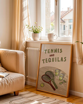 Tennis And Tequilas Print, 4 of 9