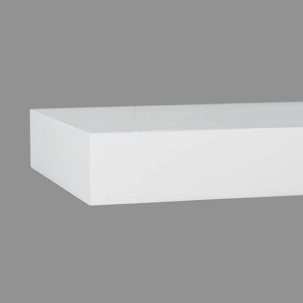Set Of Three White Mounted Floating Shelves By Momentum