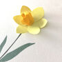 Personalised Mother's Day 3D Paper Daffodil Card, thumbnail 2 of 4