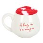 Valentines Gift Set Hug In A Mug And Heart Socks, thumbnail 8 of 8