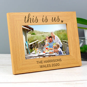 Personalised This Is Us 4x6 Wooden Photo Frame, 3 of 4