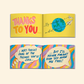 Personalised Thank You Teacher Mini Book, 6 of 7