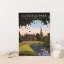 Clissold Park London Travel Poster Art Print, thumbnail 2 of 7