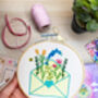 Floral Envelope Embroidery Kit, thumbnail 2 of 7