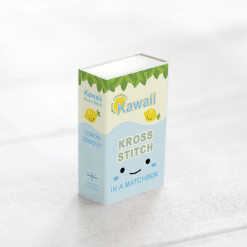 Kawaii Lemon Mini Cross Stitch Kit, 7 of 9