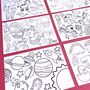 Eight Pack Colouring In Postcards: Dinosaurs And Space, thumbnail 4 of 5