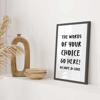 Personalised Wall Art Quote Print, 3 of 6