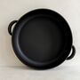 Large Black Handmade Stoneware Casserole Dish, thumbnail 4 of 6