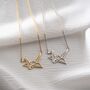 'Symbol Of Hope' Geometric Origami Crane Necklace, thumbnail 4 of 9