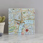 Personalised Map Location Square Clock, thumbnail 7 of 8
