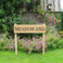 Extra Large Outdoor Wooden Sign With Posts, thumbnail 3 of 7