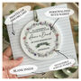 Any Relation, Son Or Daughter Wedding Keepsake Personalised Card, thumbnail 3 of 3