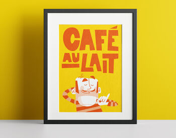 Cafe Au Lait Kitchen Print, 7 of 7