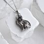 Large Cat Charm Necklace Gift 925, thumbnail 8 of 8